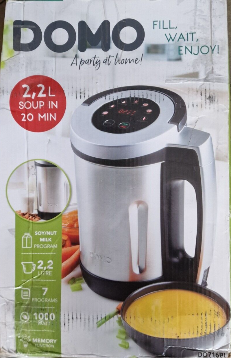 DOMO Suppenkocher - 2,2 L - 7 Programme DO716BL